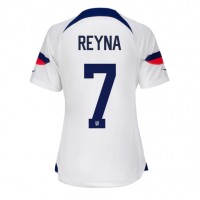 Echipament fotbal Statele Unite Giovanni Reyna #7 Tricou Acasa Mondial 2022 pentru femei maneca scurta